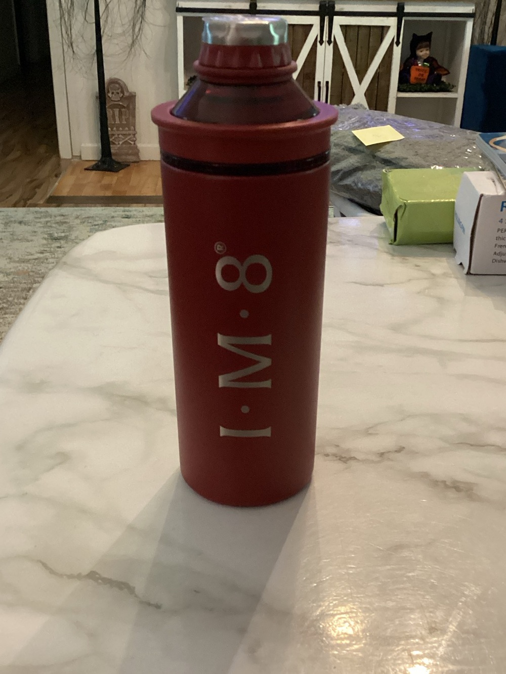 I•M•8 Red Insulated Bottle - Stylish Home Dining Drinkware